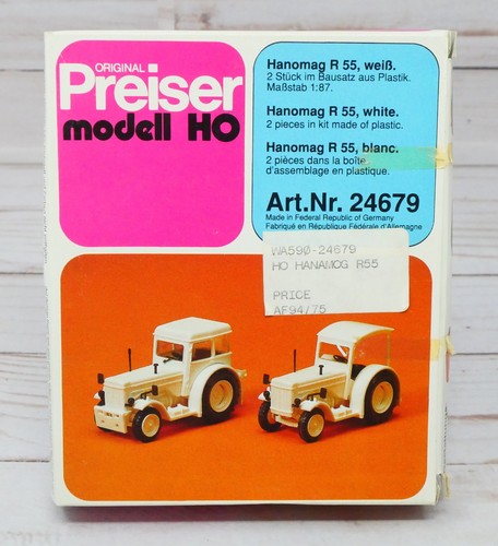 Preiser 24679, kit modelo tractor Hanomag R55, hace dos, escala 1/87 HO | Condition: New