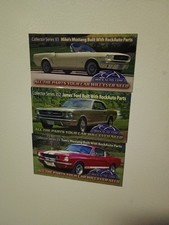 "3 PIECES" Mustang ROCKAUTO COLLECTOR SERIES CAR MAGNETS