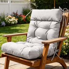 High Back Seat Outdoor Chair Pad Cushion Garden Patio Furniture Lounger Pillow