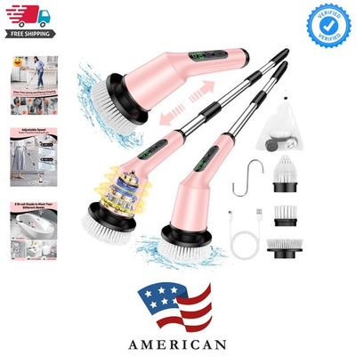 #ad Electric Spin Scrubber for Cleaning Bathroom Shower Scrubber Cordless Cleani... $40.79