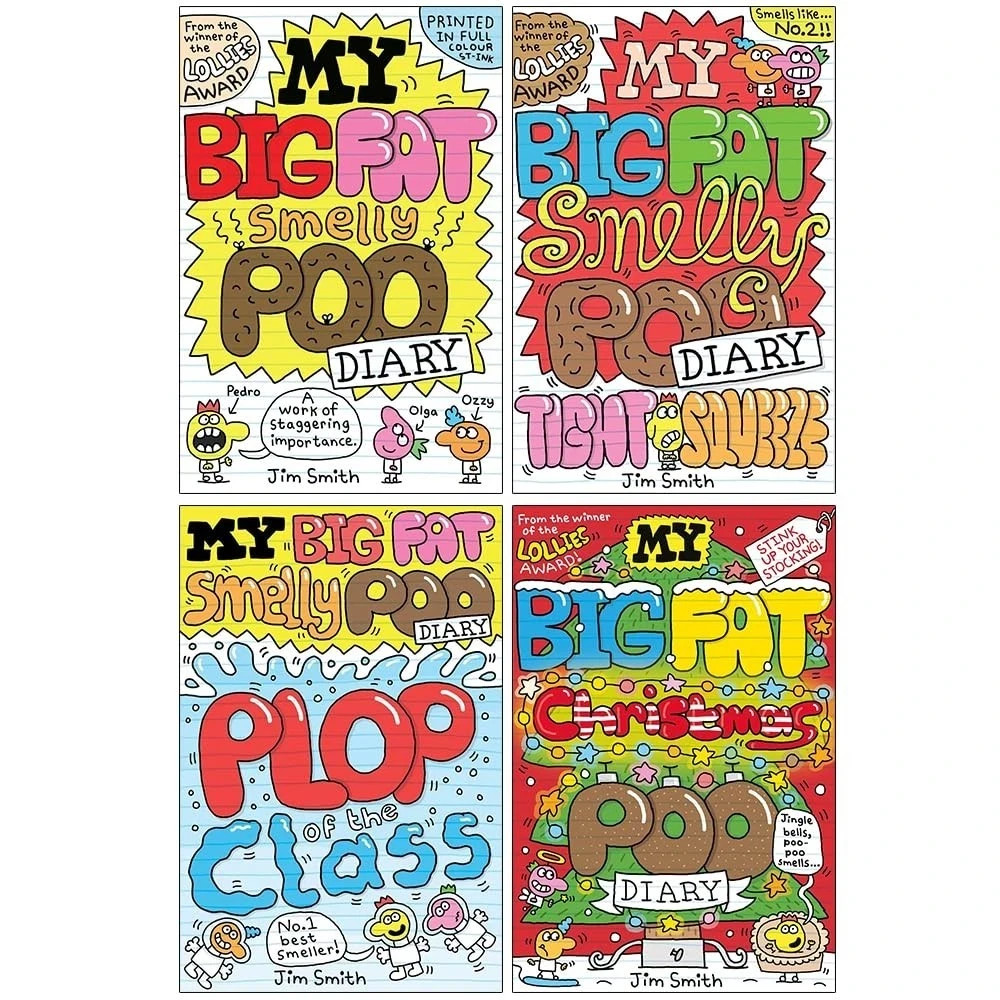 My Big Fat Smelly Poo Diary 4 Books Collection Set By Jim Smith Tight Squeeze