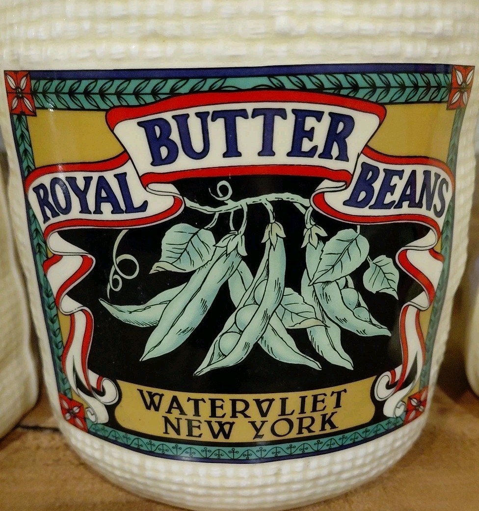 Vintage Canister Set Hearth and Home Design 1988 Burlap Sack Design Set of 3