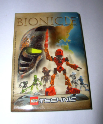 LEGO Technic Bionicle Rectangle Pinback Badge / 3in x 2in / Promotional Button