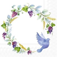 IHR Servietten Credo | Blue | 33 X 33 Cm | Tissue - 3 Lagig | 20 Servietten