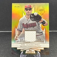 2014 Topps Tribute PAUL GOLDSCHMIDT Forever Young RELIC Sepia #'d /35 #FYR-PG