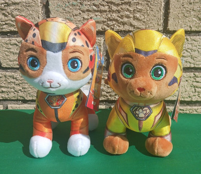 2 Paw Patrol Cat Pack Leo and Wild 8'' Plush Soft Toy Plush New With Tags 