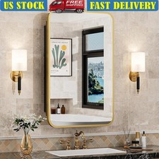 Durable Metal Medicine Cabinet W/ Mirror Adjustable Shelves Bathroom Storage New