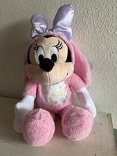 Disney Minnie Mouse Large Pink Easter Bunny 17" Plush by Just Play - New NWT