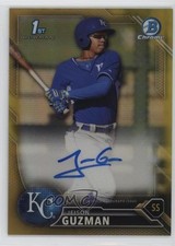 2016 Bowman Chrome Prospects Gold Refractor 27/50 Jeison Guzman Auto 16to