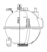 AusgleichsbehäLter KüHlmittel Mahle CRT 210 000S Kunststoff FüR BMW X3 F25 X4