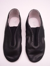 Bloch Children  s Size 11 1/2 Black Slip On Jazz Shoe Dance Leather Cotton EUC