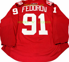 MiC-PRO-56 * SERGEI FEDOROV DETROIT RED WINGS STARS CCM/REEBOK AUTHENTIC JERSEY