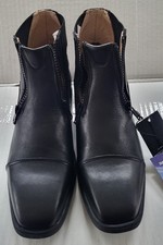 Grand Prix Saltare Florence Leather  Women's Paddock Boots - Size 8.5 - Black