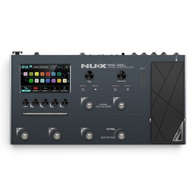 NUX MG-50Li Guitar & Bass Amp Modeler & Profiler Multi-Effects Unit, Dark Blue