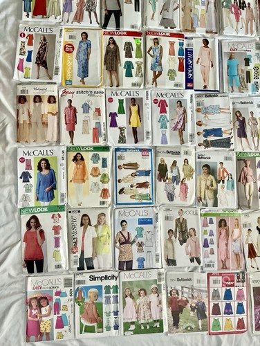 Lot of 100 Assorted Uncut Sewing Patterns McCall's Simplicity Butterick & More 4 - Picture 3 of 5