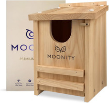 Premium Cedar Owl House   14" X 9" X 9" Weatherproof Nesting Box for Screech, Ke