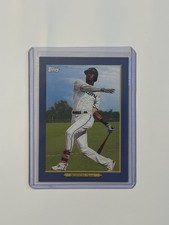 Topps 2020 Update Series Turkey Red Blue Lewis Brinson Miami Marlins #TR-19 /50