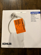 KOHLER Capilano Towel Ring in Vibrant Brushed Nickel K-R26684-BN 