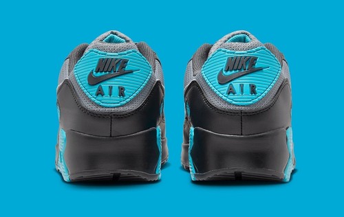 Nike Air Max 90 Wolf Grey/Dusty Cactus Blue Men’s Size US 9 Casual Sneakers New✅ - Picture 5 of 8