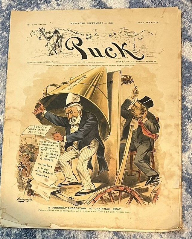 Puck magazine - September 26, 1888 - Friendly suggeston to Chairman Quay