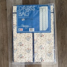 Vtg Prestige Country Charm Storage Dress 54"x20"x14.5 Bag Quilted Flowers NOS