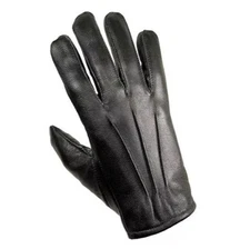 MEN'S 100% REAL GENUINE LEATHER DRIVING POLICE GLOVES  CHAUFFEUR APEX WEAR