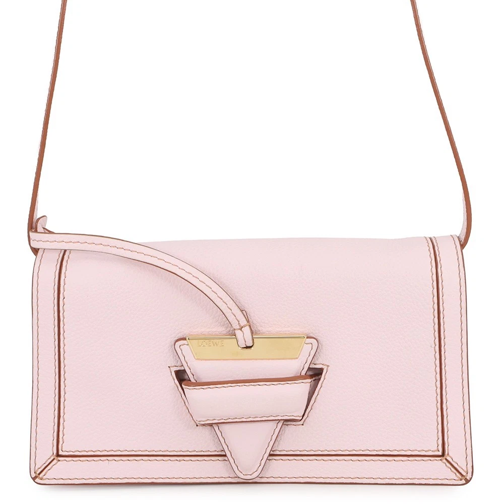 Loewe — LOEWE Barcelona Shoulder Bag Leather Pink 303.12.Z46