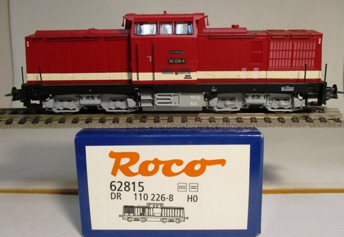Roco-HO 62815 Diesellok BR110.226 DR Ep.4 rotbraun  ANALOG +OVP  neuwertig | Zustand: Gebraucht