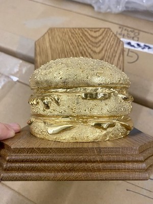 Vintage Collectible Golden McDonald s Big Mac Plaque - FREE SHIPPING