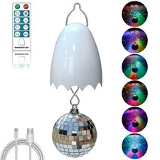 Disco Ball Motor with Remote, 3 Rotating Speed Battery Remote Control Motor, ...