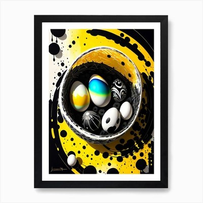 Easter Eggs 2 Art Print Framed Wall Art Poster Canvas Print Picture