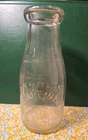 Vtg Theodore Marvel Dairy Bourbon Indiana Glass Milk Bottle 1 Pint Embossed Slug