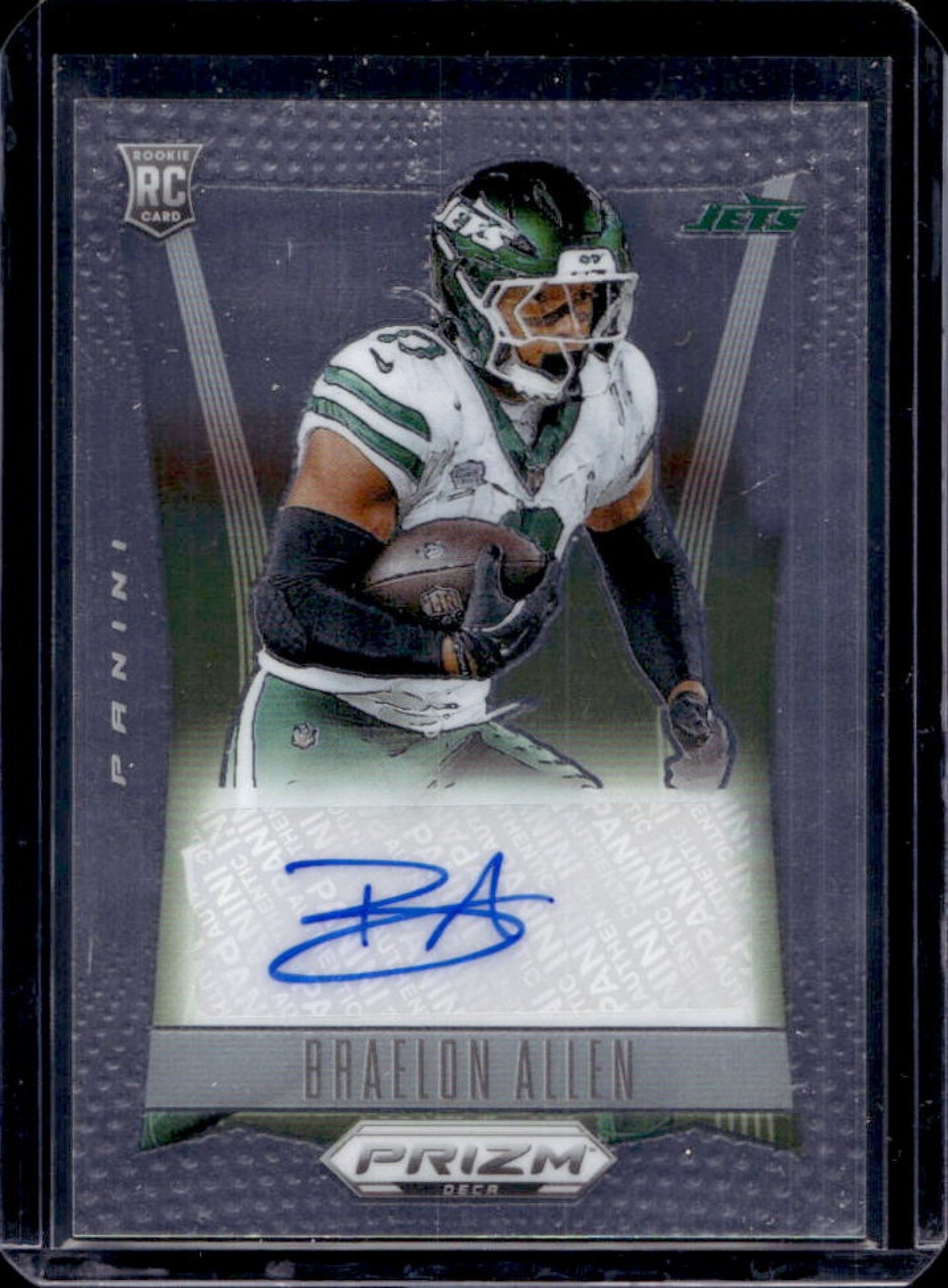 2024 Prizm Deca Braelon Allen Signatures RC Rookie Auto #S-BAN Jets