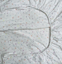 Pottery Barn Kids Toddler Crib Fitted Sheet Organic Cotton Pink Hearts Girls