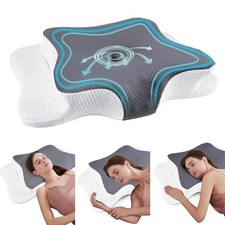 CHxxy Cervical Neck Pillow for Pain Relief Sleeping, Contour Memory Foam Pill...