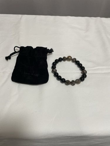 Chrom Herzen Perlen Armband
