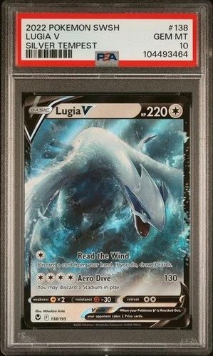 Lugia V 138/195 - Pokémon SWSH Silver Tempest PSA 10 Gem Mint