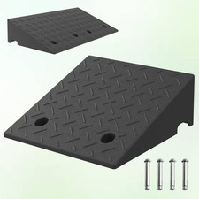6.7" Non-Slip Rubber Wheelchair Ramp - 2PCS, 2200Lbs Load Capacity