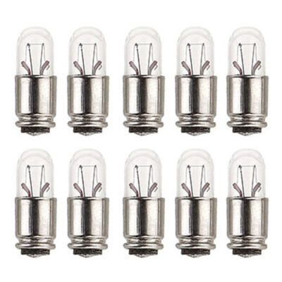 10pc 388 Subminiature Bulb Midget GROOVE Base MG 28V 40mA Pilot Lamp 6x16mm