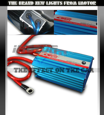 Universal JDM C-West Voltage Grounding Stabilizer Regulator Blue