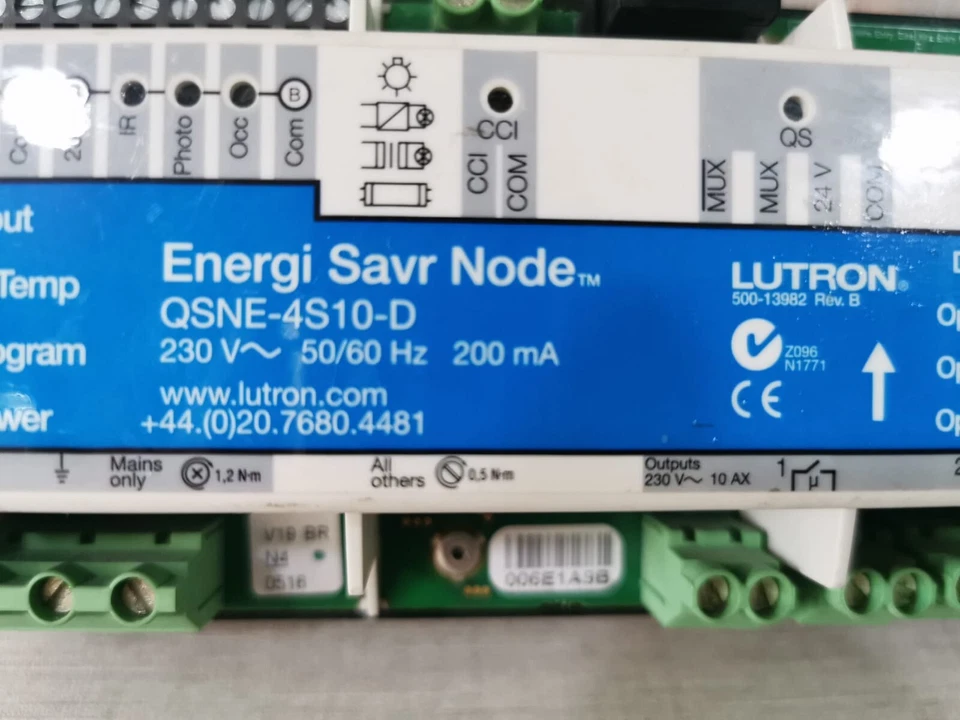 LUTRON QSNE-4S10-D Energi Savr Node Controller 230V 50/60Hz 200mA -W/O ACCS. - Image 2 of 4
