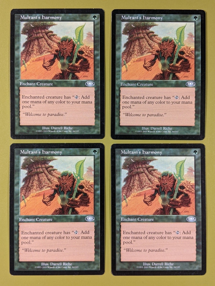Magic: The Gathering Planeshift 4パック Multani's Harmony x4 Planeshift 4x Playset Magic the Gathering MTG