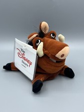 Disney Store Pumbaa Plush Lion King 8” Bean Bag Toy Retired With Tag Soft Toy