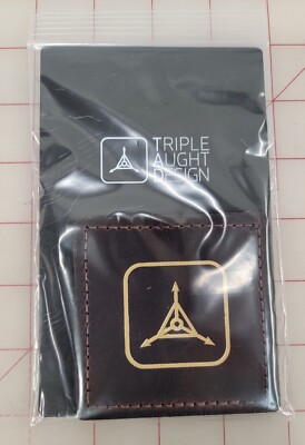 Triple Aught Design TAD Logo Leather Patch Aubergine DWS Exclusive 2023