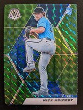 2021 Mosaic Baseball Nick Neidert Green Mosaic Prizm Parallel Rookie #275 Marlin