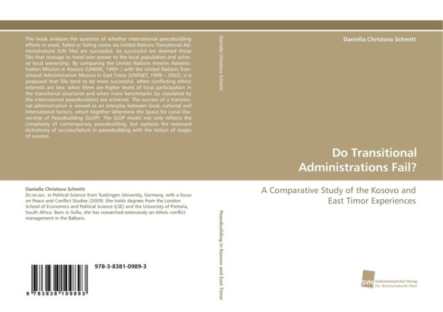 Thumbnail - Do Transitional Administrations Fail? | Buch | 9783838109893