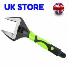 Extra Wide Jaw Adjustable Wrench Spanner 6" 8" 10" 12" Heavy Duty 0-60MM Opening