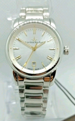 DAMENUHR LUCIEN ROCHAT SWISS MADE GESTE LADY SILBER ZIFFERBLATT, GEHÄUSE 30mm