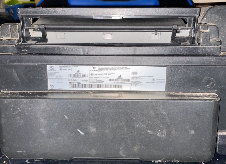 Lexmark 4443-2Wn Printer Scanner Fax Machine Copier Wi-Fi Black and Gray - Image 4 of 4