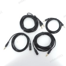 10pcs Male to Female 3.5mm Plug Stereo Aux Cable Cord Audio for Phone Headphone